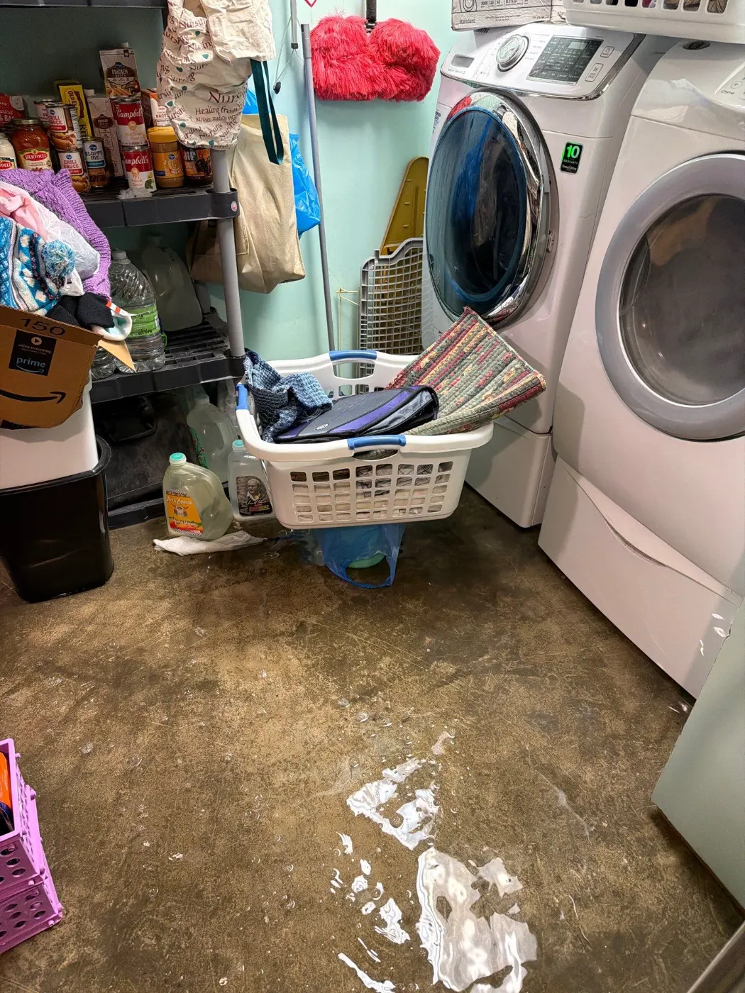 Thermal imaging during water damage assessment in Meridian-Kessler residence